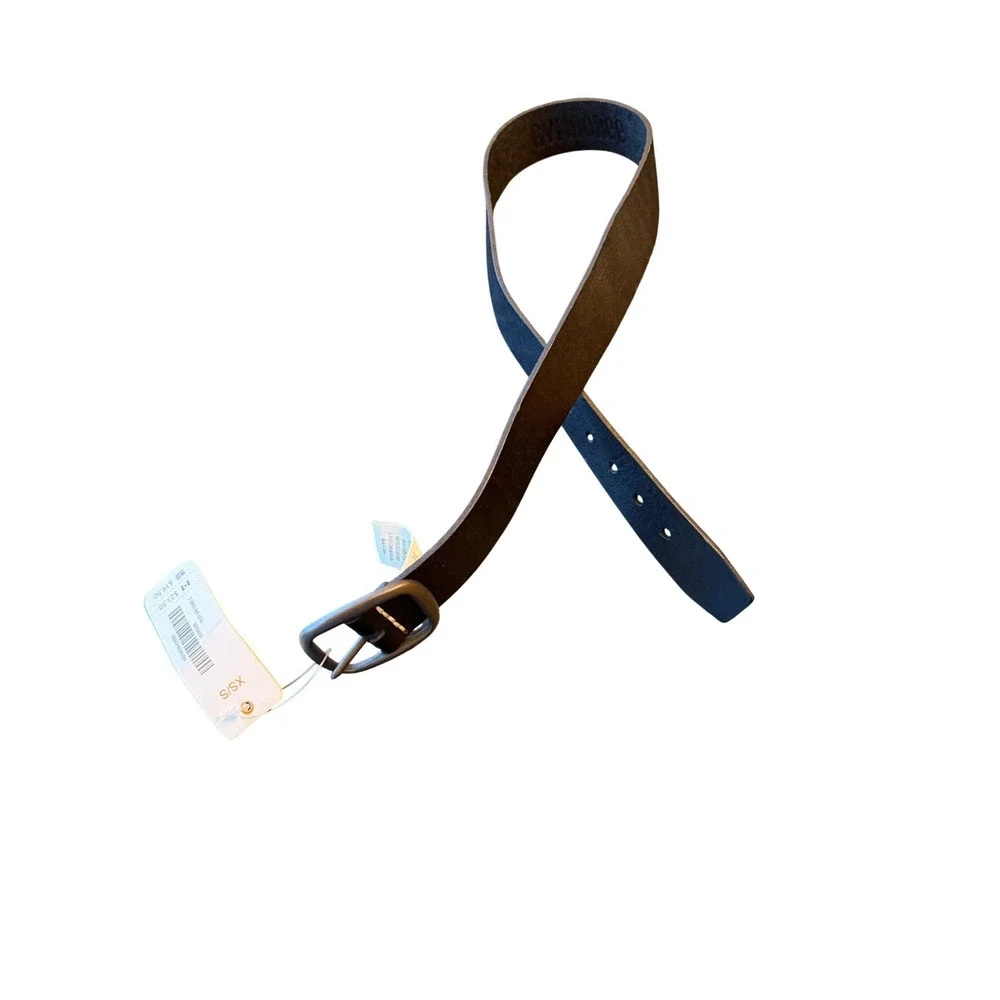 Gymboree Black Leather Belt XS S Classic Buckle Kids Girls